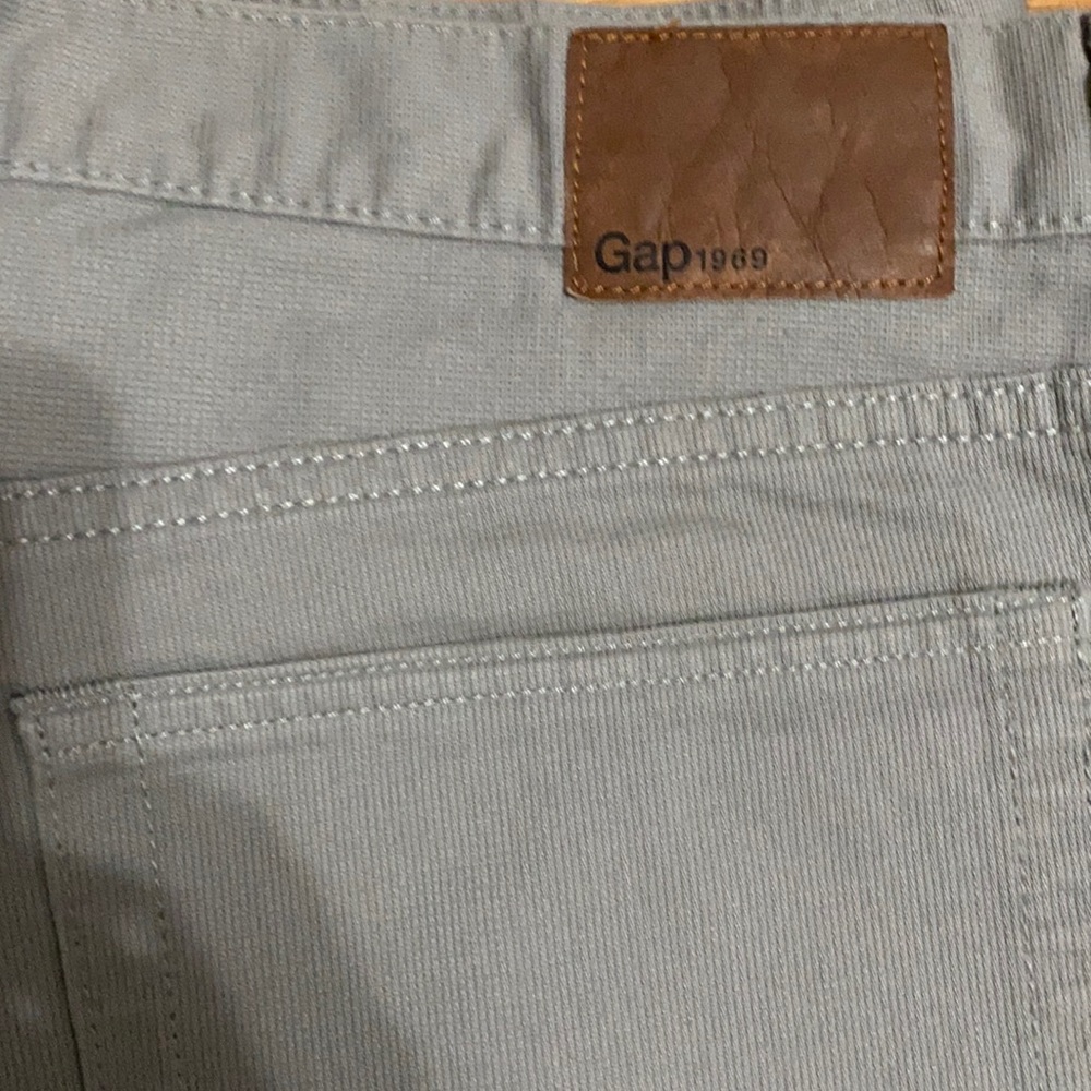 Woke once slim for gap pants. Canvas Jean type material 32x30